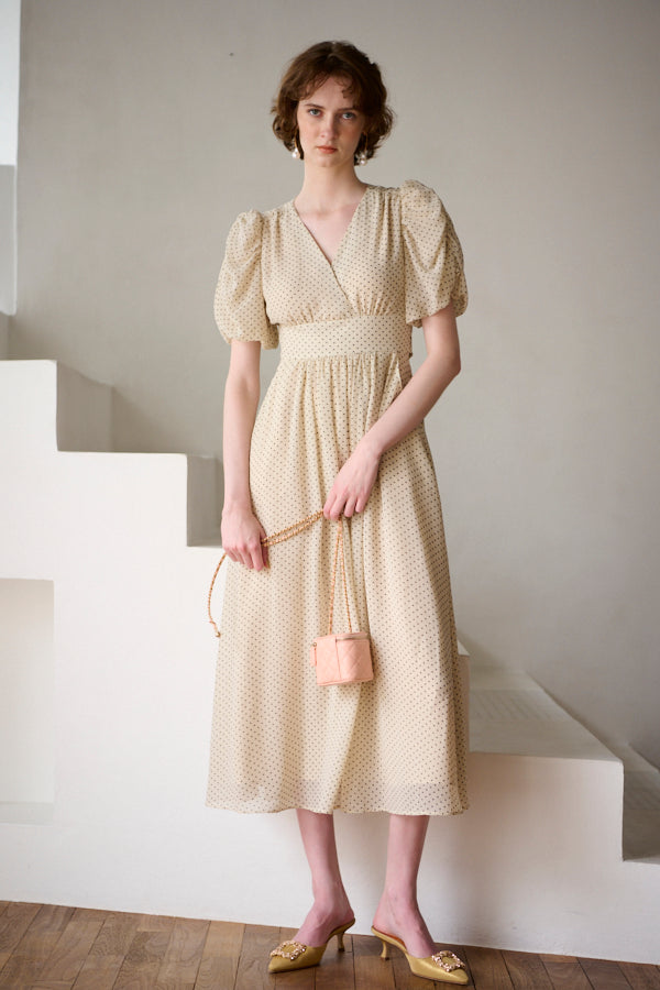 Harper Polka-dot Dress <br>-IVO dot-