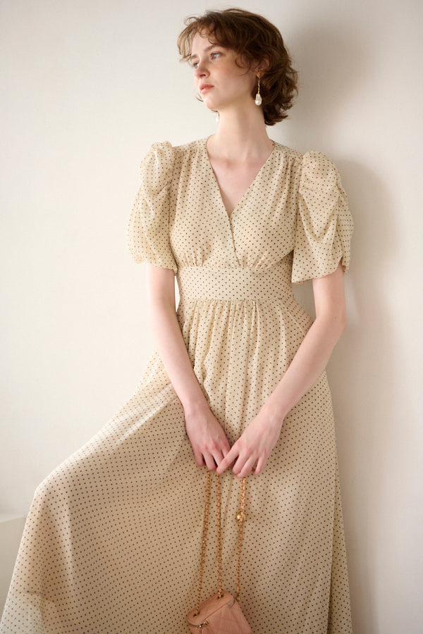 Harper Polka-dot Dress <br>-IVO dot-