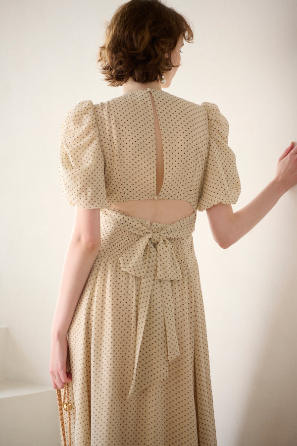 Harper Polka-dot Dress <br>-IVO dot-