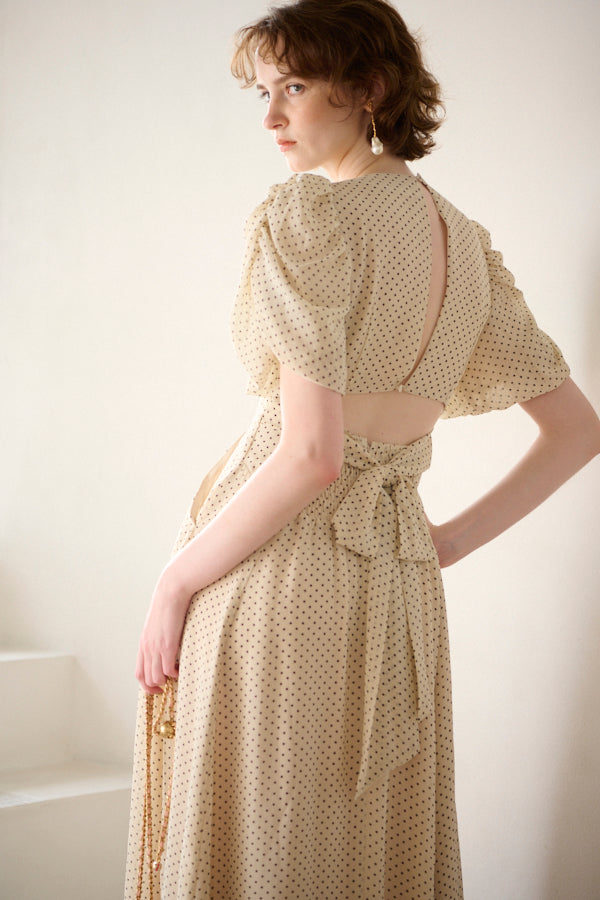 Harper Polka-dot Dress <br>-IVO dot-