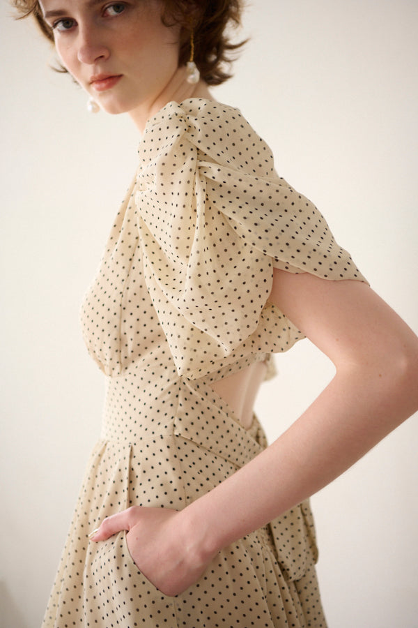 Harper Polka-dot Dress <br>-IVO dot-
