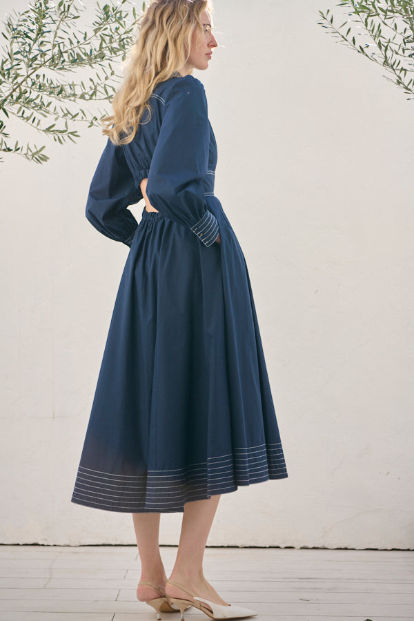 Olivier Shirt Dress <br> -NVY-