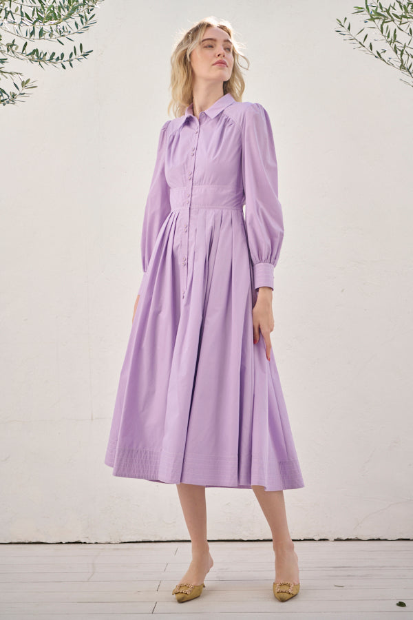 Olivier Shirt Dress <br> -LAV-