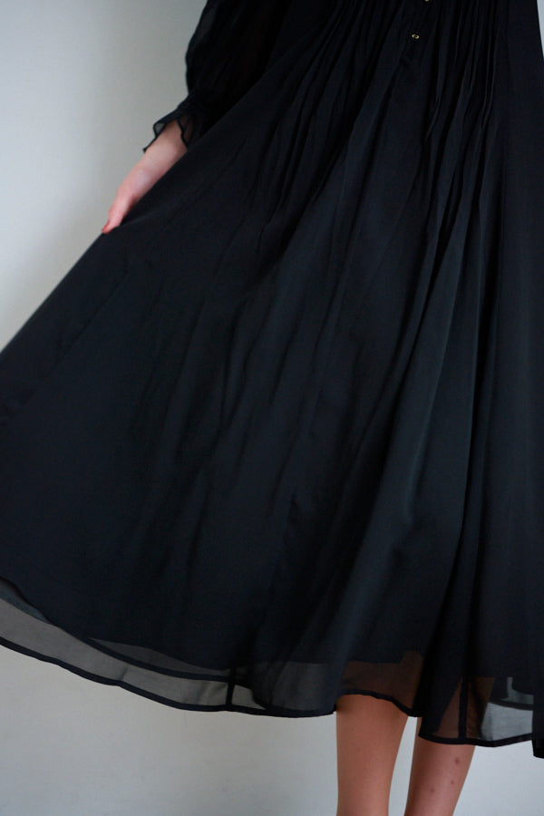 Alicia Long Dress  <br> -BLK-