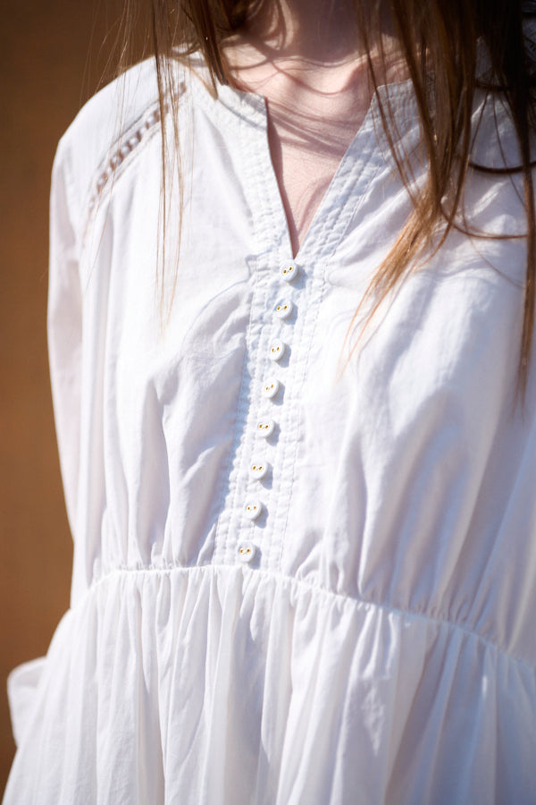 Ellee Lace Dress<br>  -WHT-