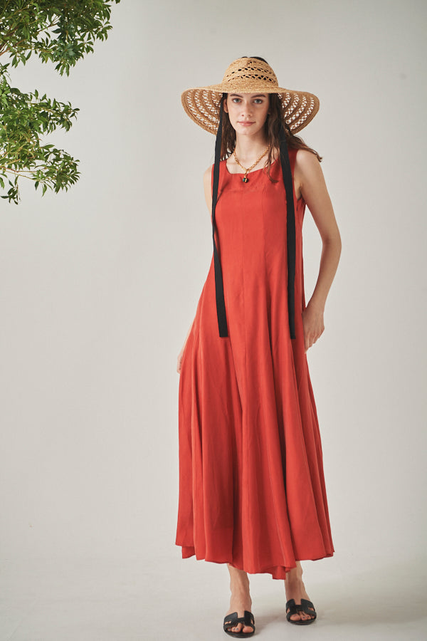 Alona Sun Long Dress  <br>-RED-