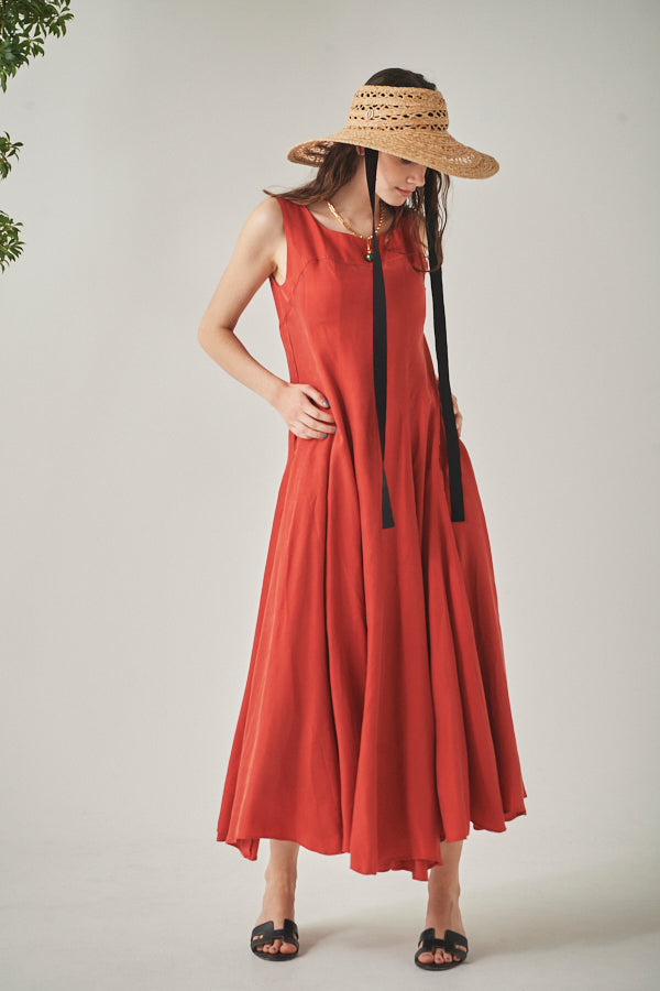 Alona Sun Long Dress  <br>-RED-