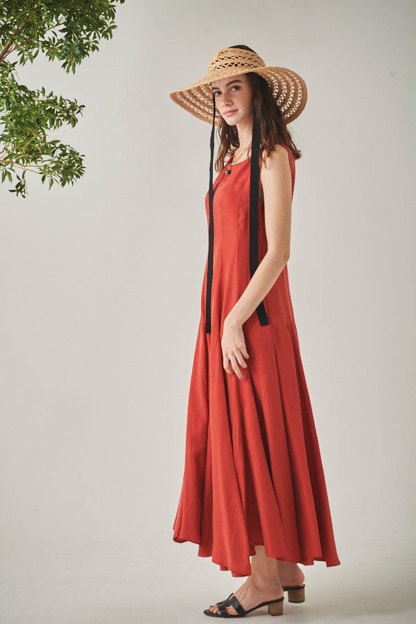 Alona Sun Long Dress  <br>-RED-