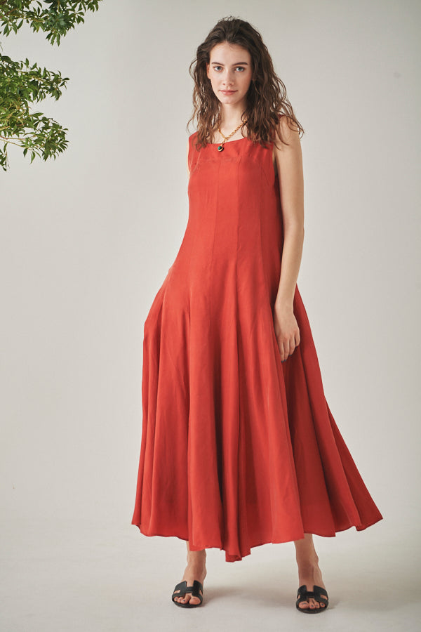 Alona Sun Long Dress  <br>-RED-