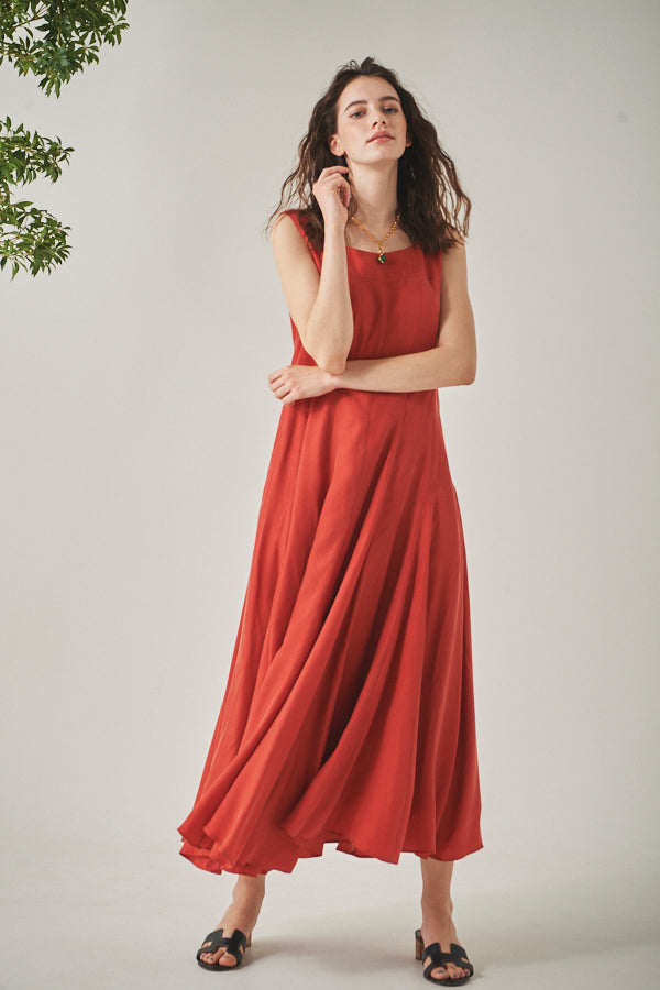 Alona Sun Long Dress  <br>-RED-