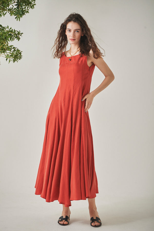 Alona Sun Long Dress  <br>-RED-