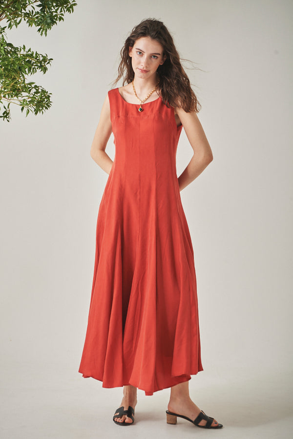 Alona Sun Long Dress  <br>-RED-