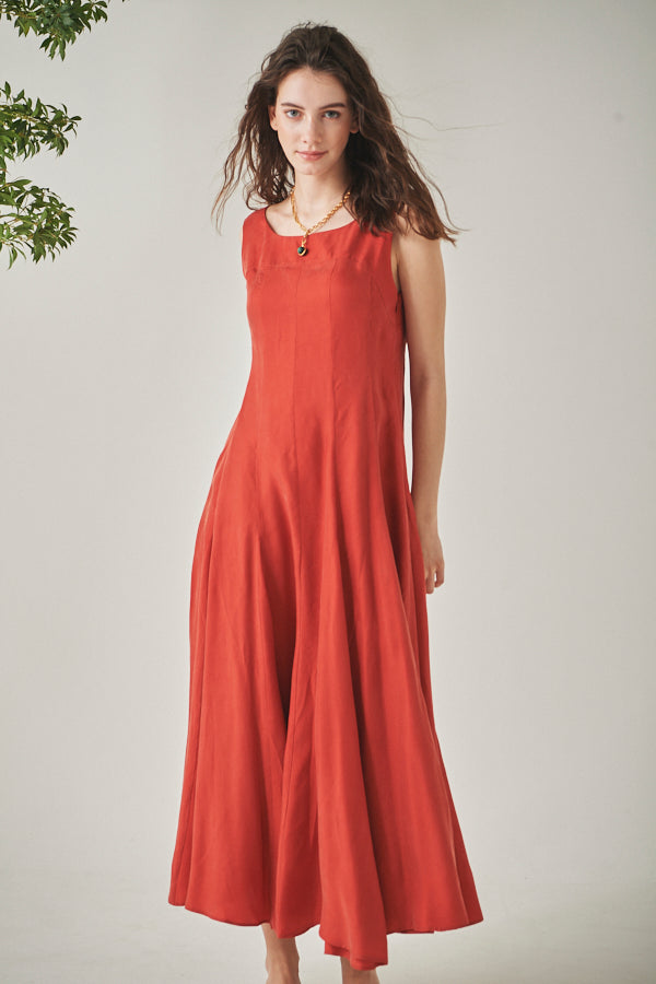 Alona Sun Long Dress  <br>-RED-