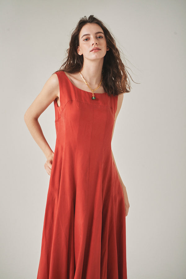 Alona Sun Long Dress  <br>-RED-