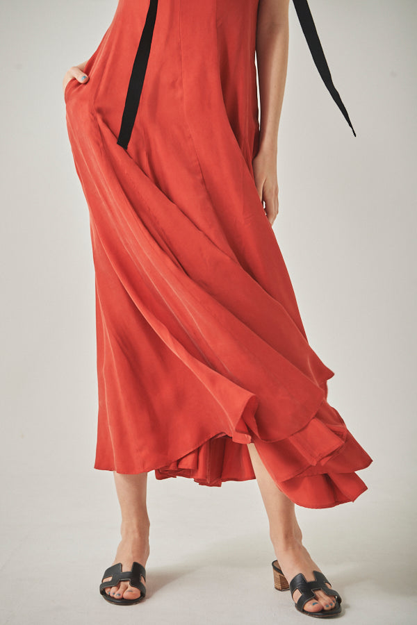 Alona Sun Long Dress  <br>-RED-