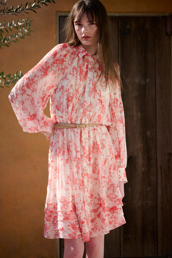 Merida Floral Belted Dress <br>  -OFF×org pt-