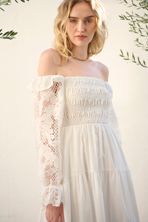 Before Sunset Dress <br> -O,WHT-