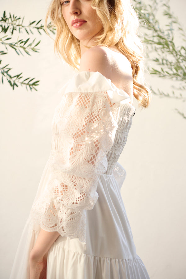 Before Sunset Dress <br> -O,WHT-