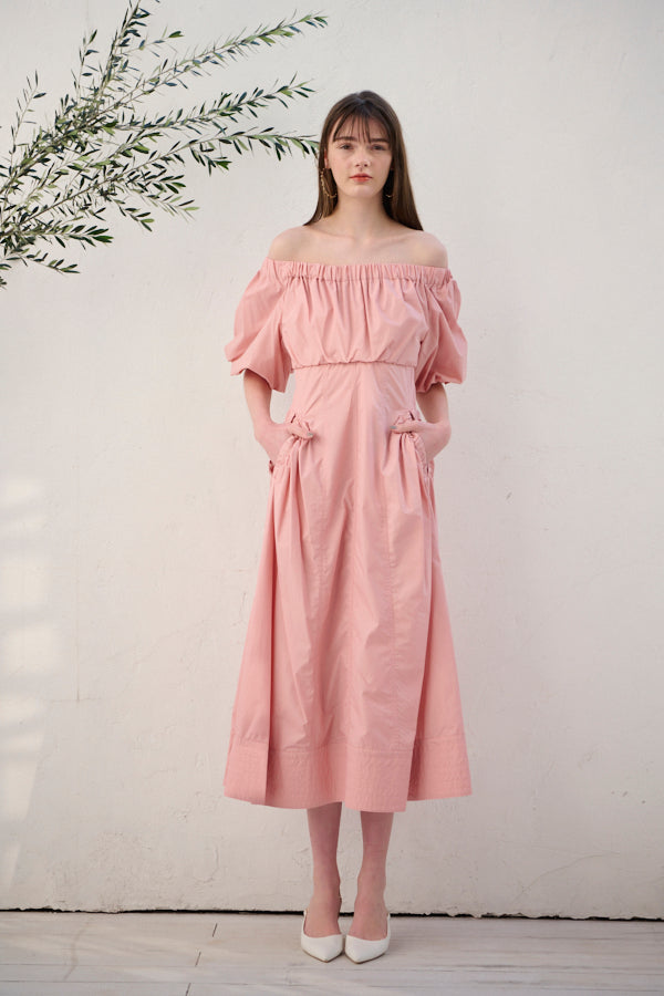 Josie Long Dress <br> -Coral PNK-