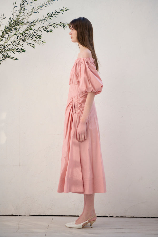 Josie Long Dress <br> -Coral PNK-