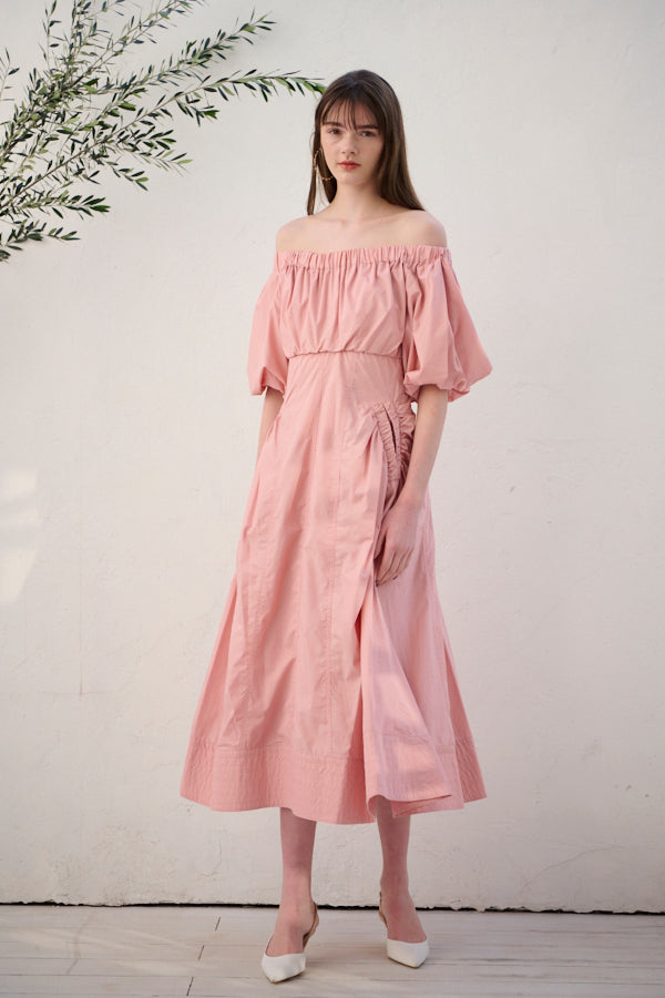 Josie Long Dress <br> -Coral PNK-