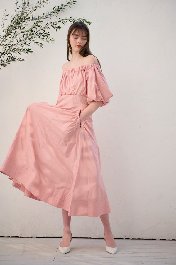 Josie Long Dress <br> -Coral PNK-