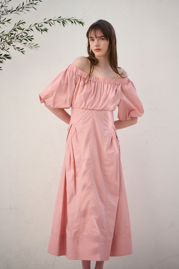 Josie Long Dress <br> -Coral PNK-