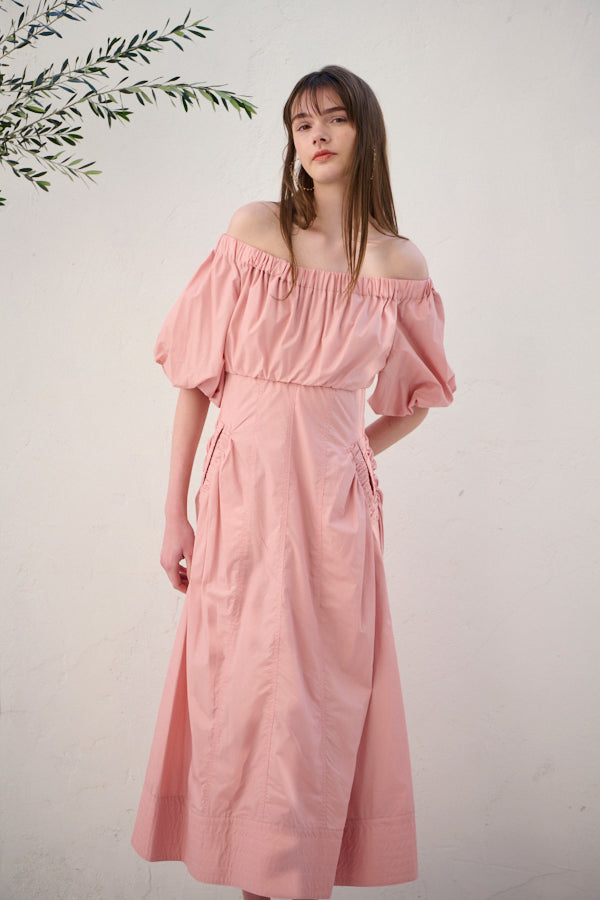 Josie Long Dress <br> -Coral PNK-