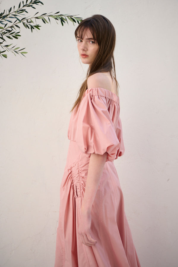 Josie Long Dress <br> -Coral PNK-