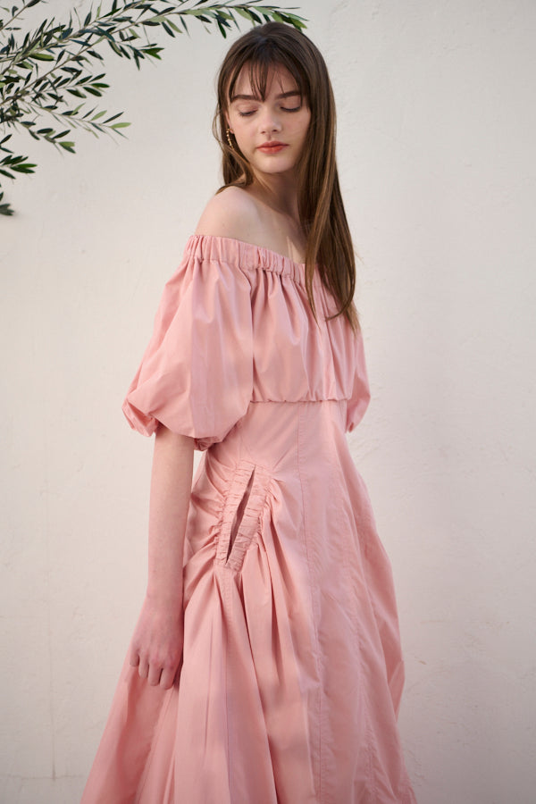 Josie Long Dress <br> -Coral PNK-