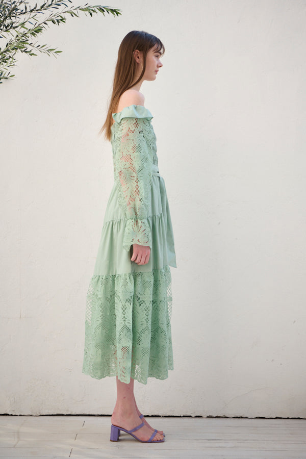 Before Sunset Dress <br> -SAGE-