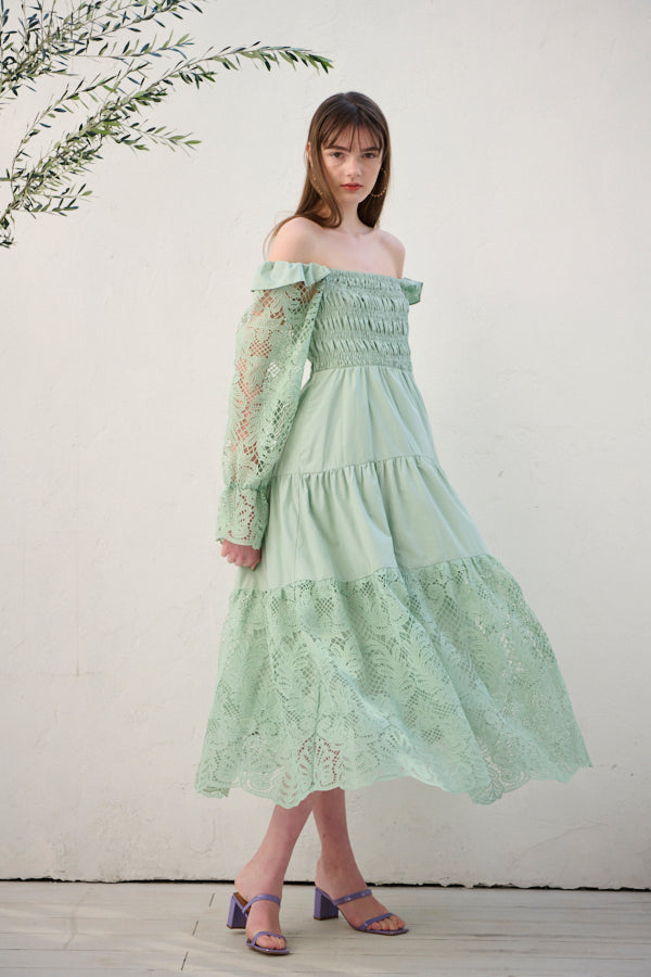 Before Sunset Dress <br> -SAGE-