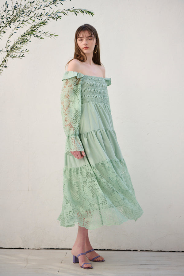 Before Sunset Dress <br> -SAGE-