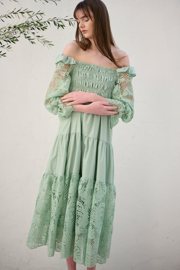 Before Sunset Dress <br> -SAGE-