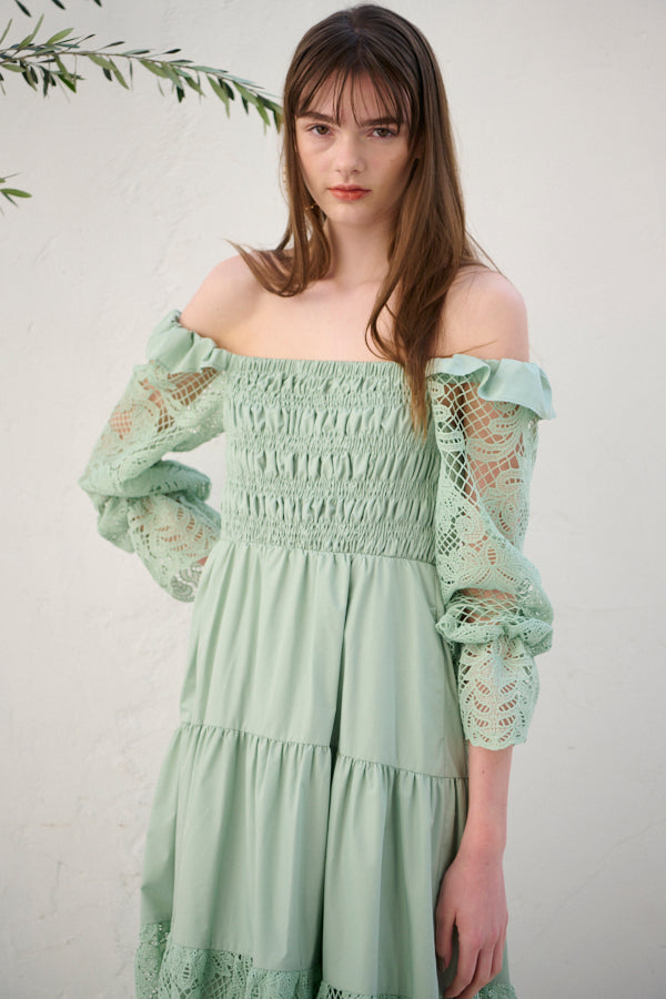 Before Sunset Dress <br> -SAGE-